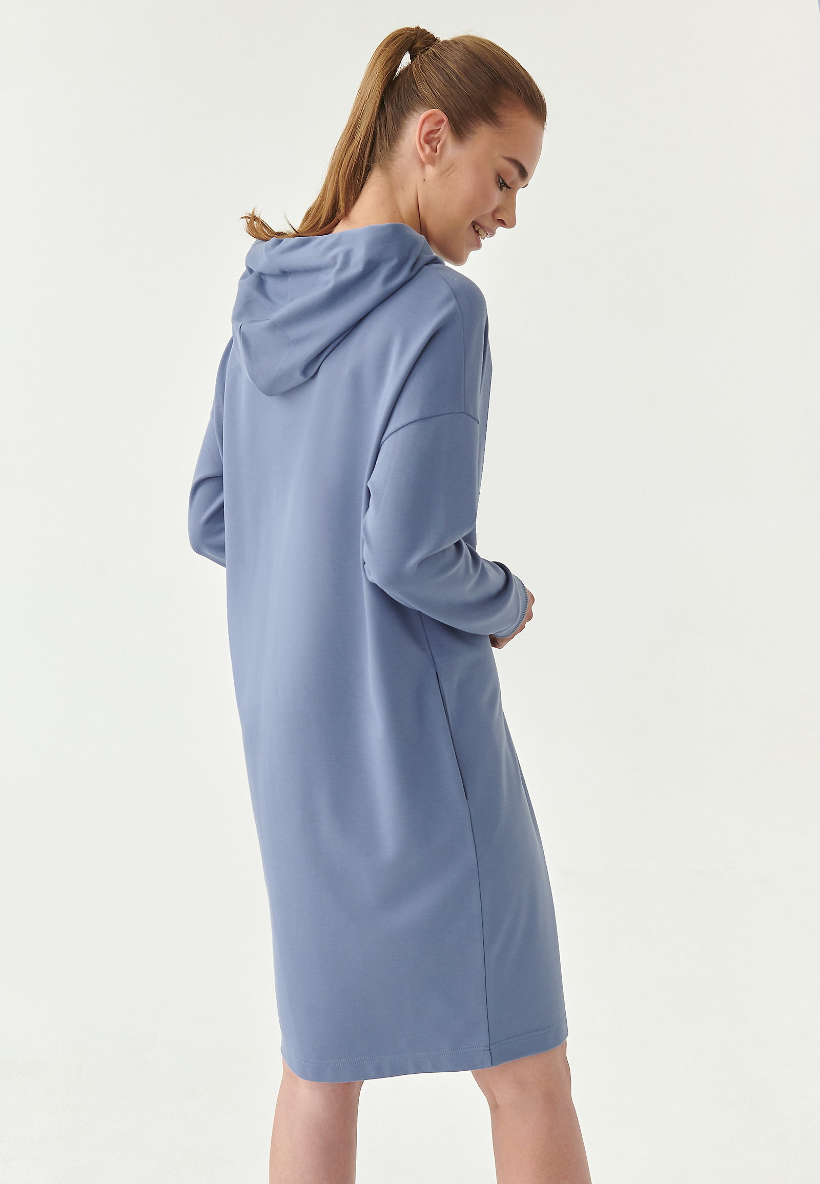 LADIES' HOODED DRESS PINTO LADIES' HOODED DRESS PINTO BLUE 81925