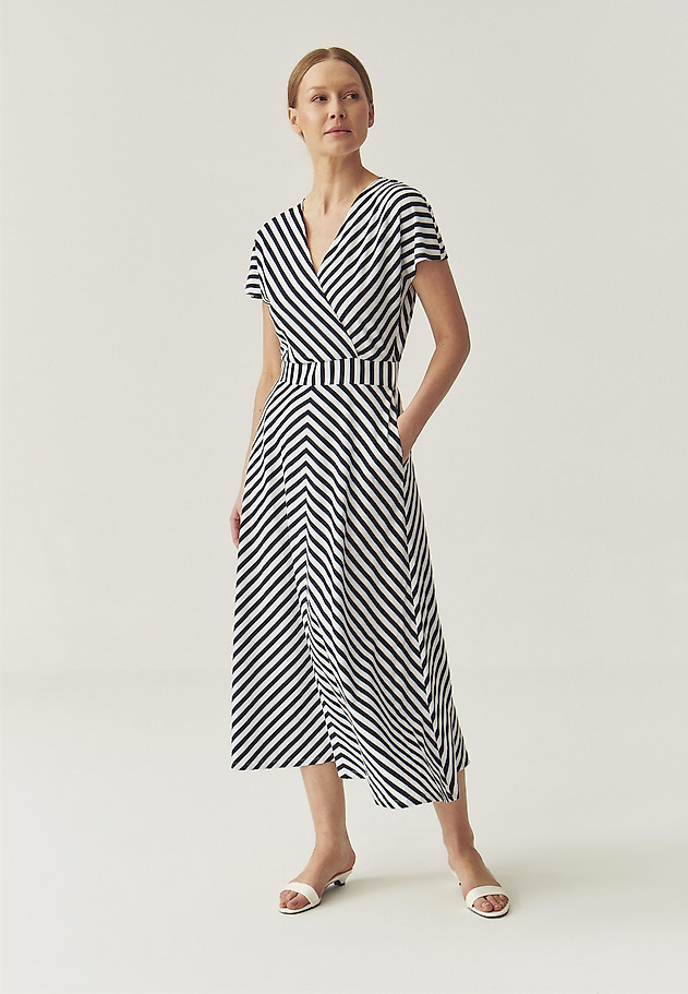 STRIPED ENVELOPE DRESS - RONARA STRIPED ENVELOPE DRESS - RONARA MULTIKOLOR 2