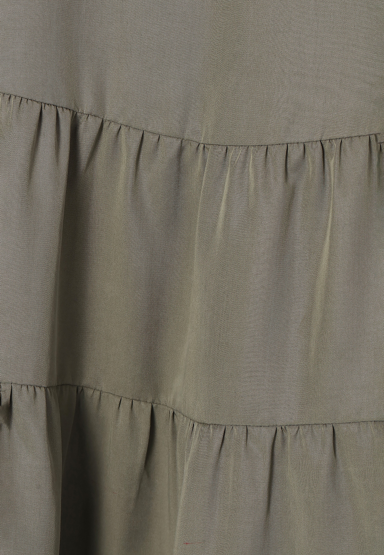 KRÓTKA SUKIENKA Z FALBANĄ PAZA 1 KRÓTKA SUKIENKA Z FALBANĄ PAZA 1 KHAKI 81487