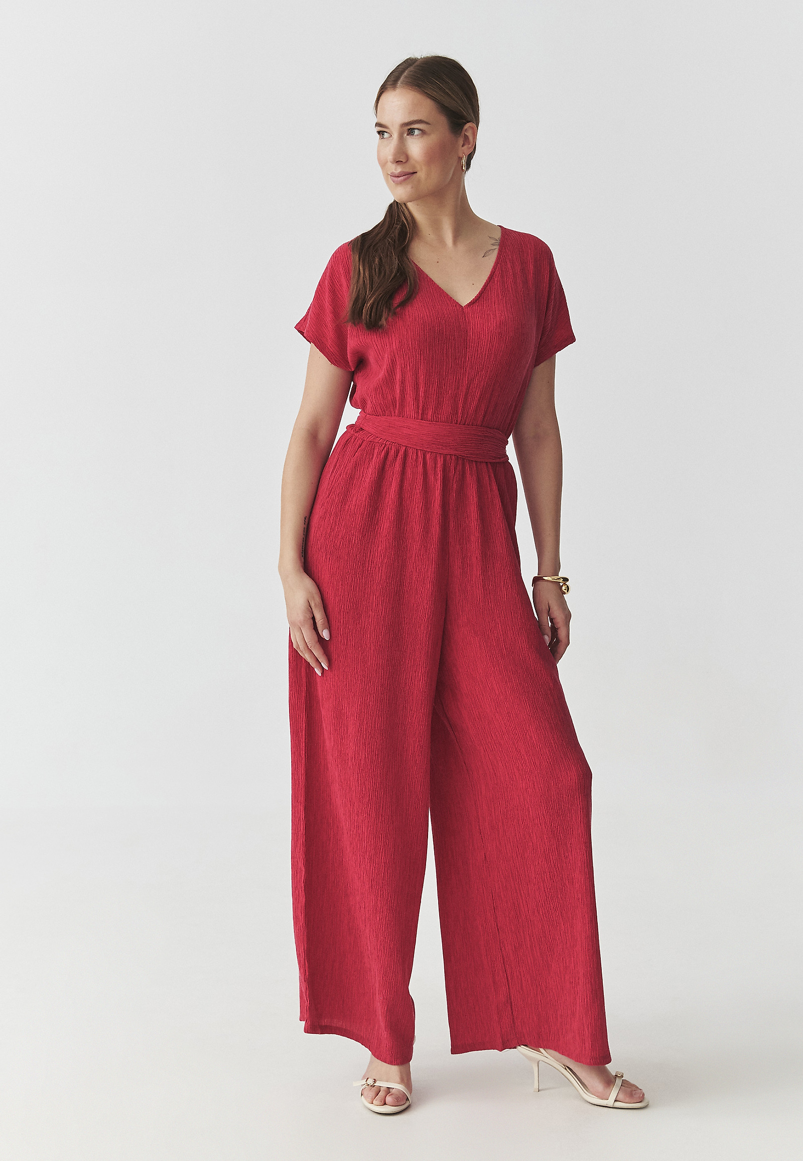 FUCHSIA WIDE-LEG JUMPSUIT — KOREKI 1 FUCHSIA WIDE-LEG JUMPSUIT — KOREKI 1 RED 108839