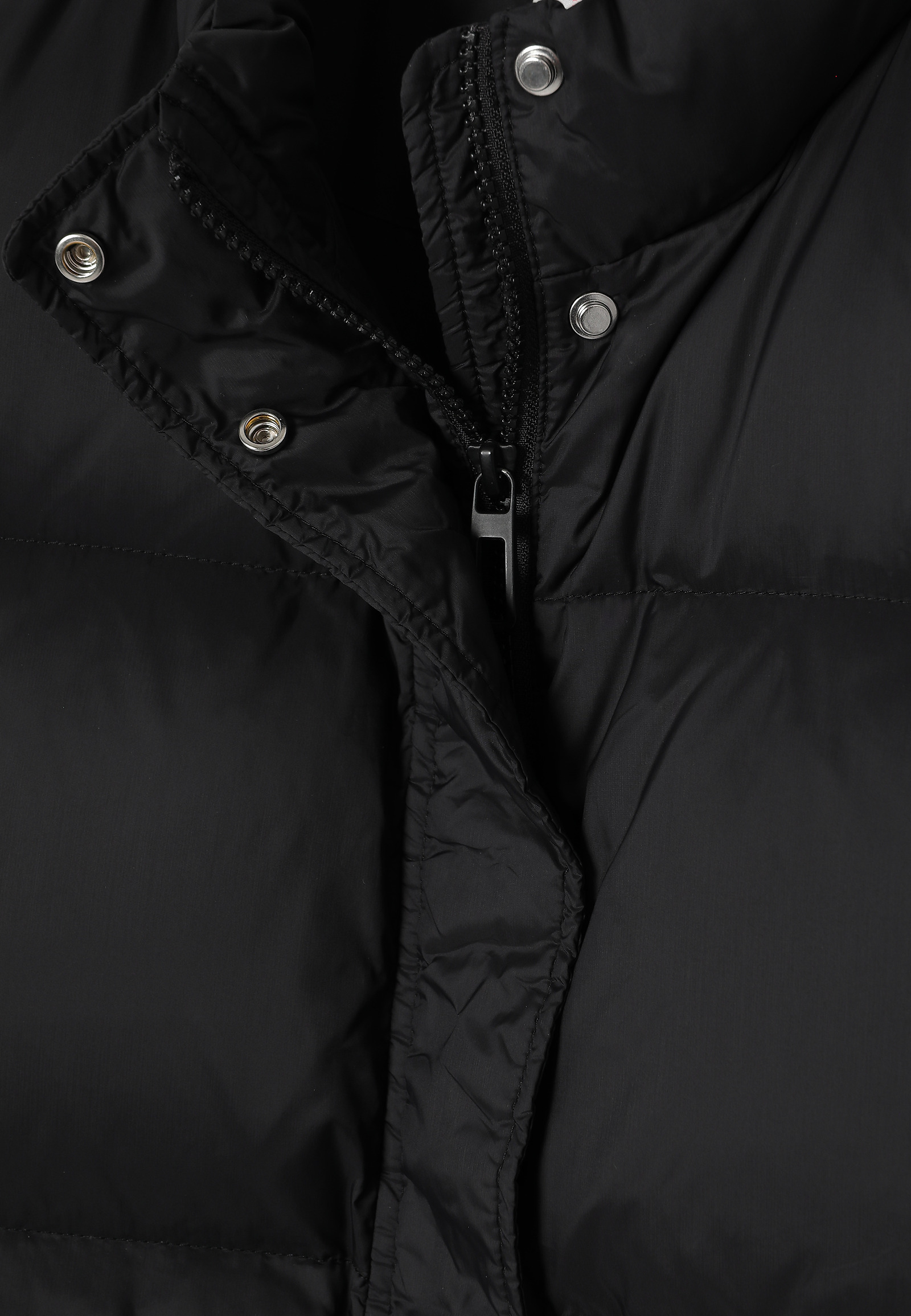 DOWN VEST WITH ELASTIC FINISH - SAWA DOWN VEST WITH ELASTIC FINISH - SAWA BLACK 115000