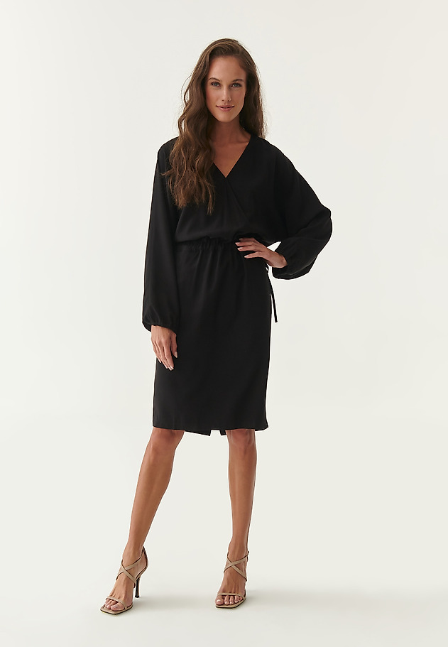 WRAP DRESS KONTI WRAP DRESS KONTI BLACK 1