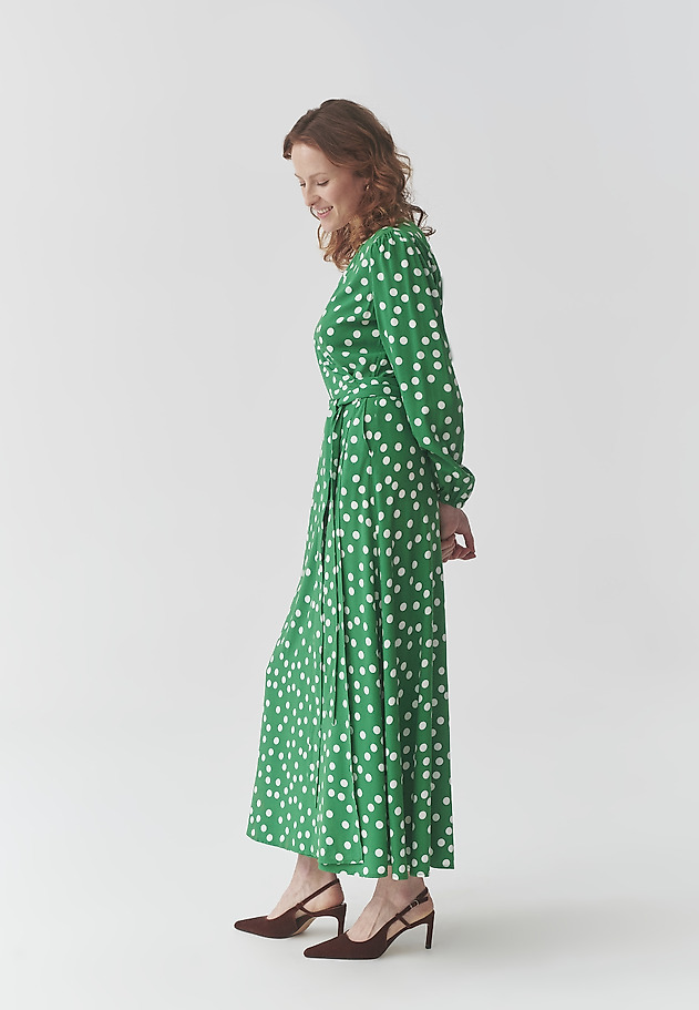 VISCOSE DOTTED MAXI DRESS - SIA VISCOSE DOTTED MAXI DRESS - SIA MULTIKOLOR 7