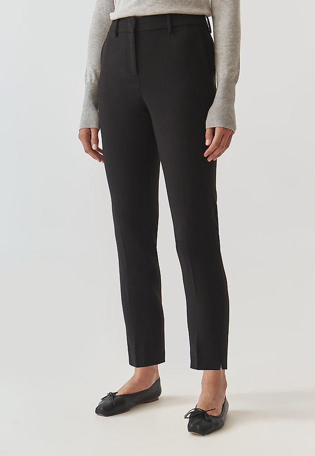 LADIES' FABRIC PANTS WITH A CLASSIC CUT - KOLIANA LADIES' FABRIC PANTS WITH A CLASSIC CUT - KOLIANA BLACK 2