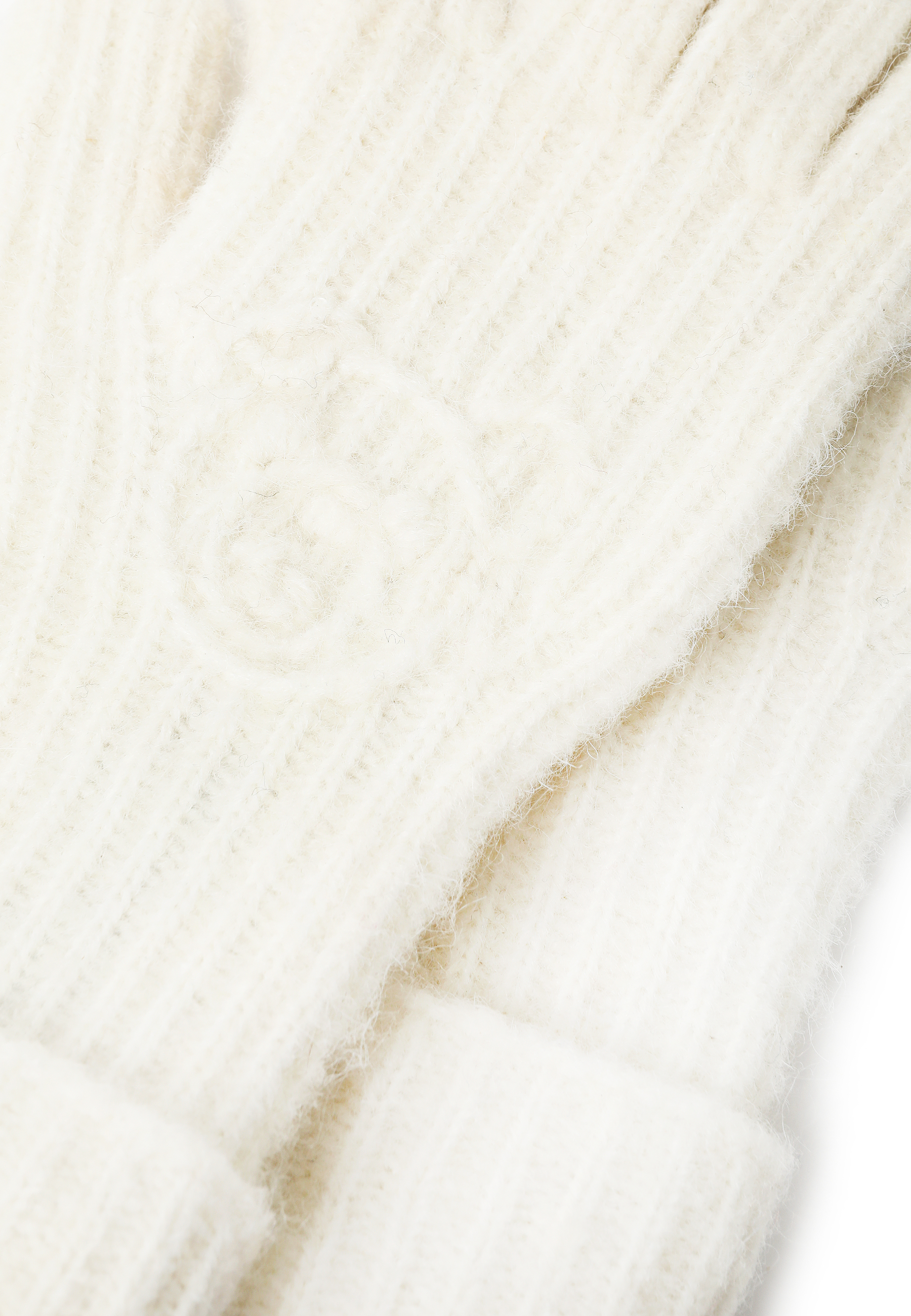 RĘKAWICZKI Z MOTYWEM MISIA USZATKA - NERULA ECRU 2