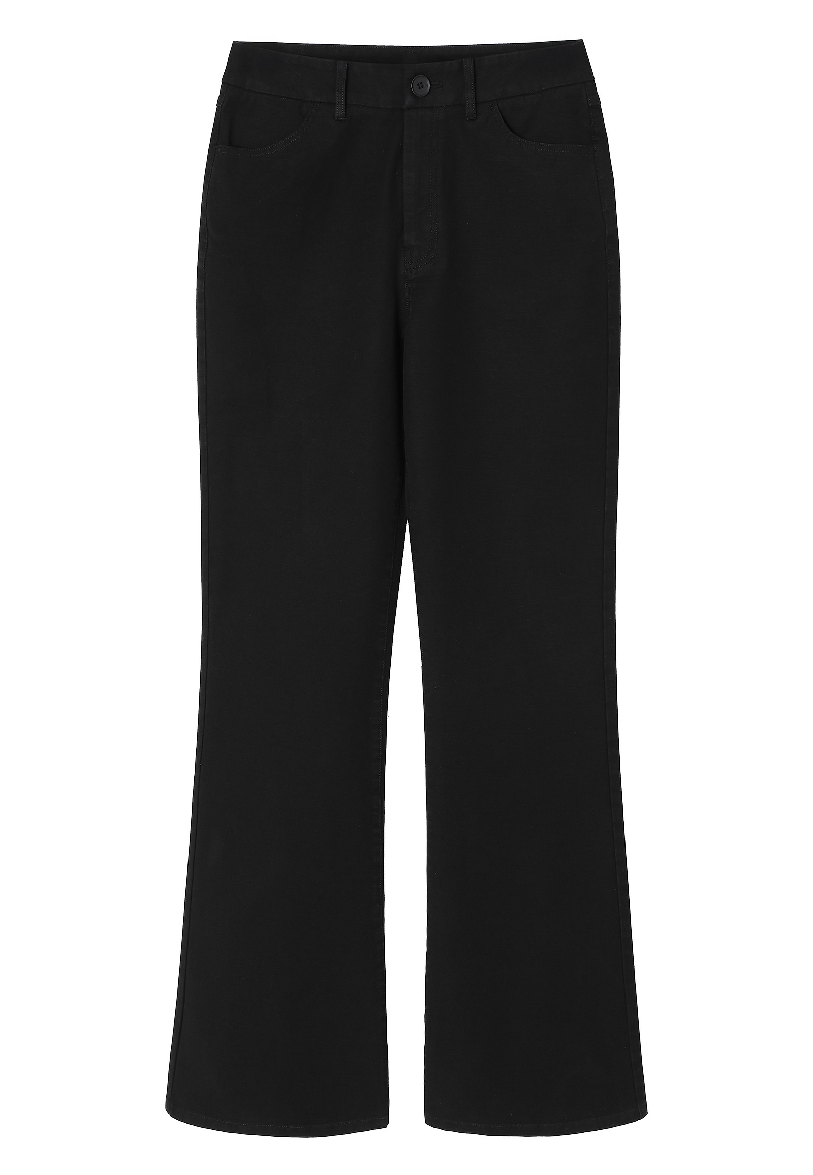 DENIMOWE SPODNIE FLARE - RIFONO DENIMOWE SPODNIE FLARE - RIFONO CZARNY 113296
