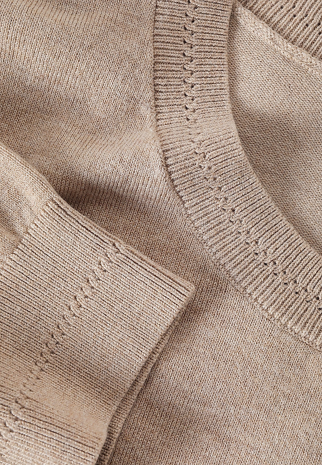 CLASSIC BLOUSE IN AIRY YARN - ALIWI CLASSIC BLOUSE IN AIRY YARN - ALIWI BEIGE 6