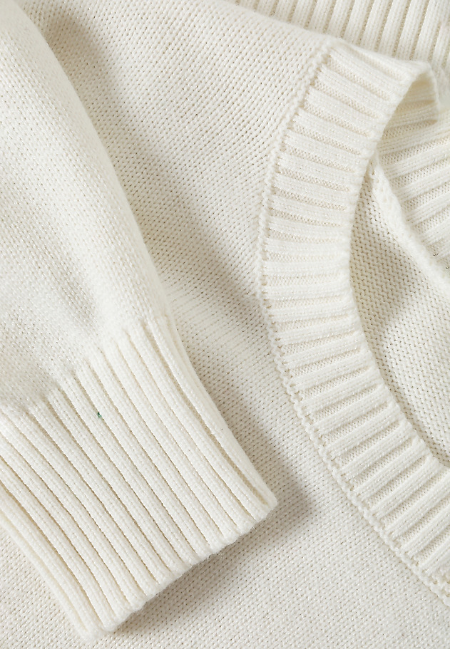 CLASSIC LADIES' JUMPER WITH ROUND NECKLINE — JOEL CLASSIC LADIES' JUMPER WITH ROUND NECKLINE — JOEL ECRU 7