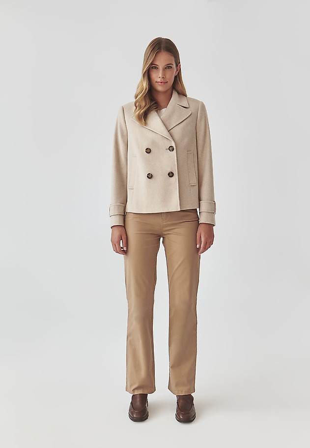 LADIES’ DOUBLE-BREASTED JACKET - MELFA LADIES’ DOUBLE-BREASTED JACKET - MELFA ECRU 2