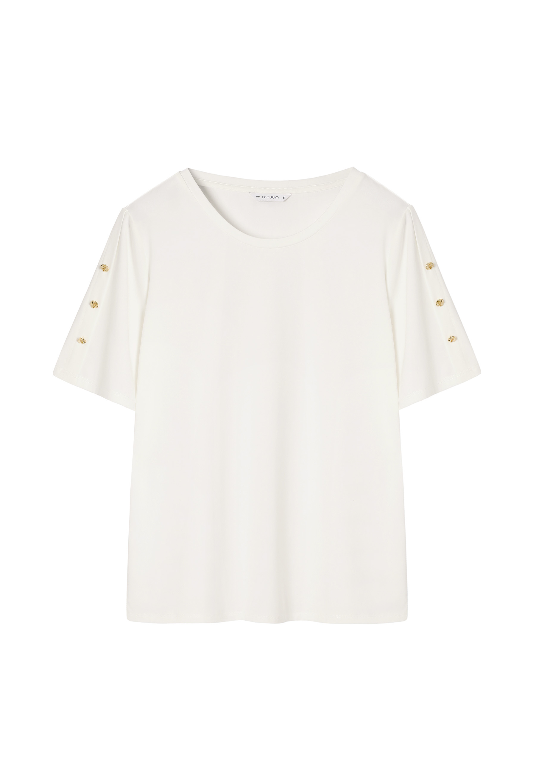 DZIANINOWA BLUZKA Z MODALEM - VIRI ECRU 2