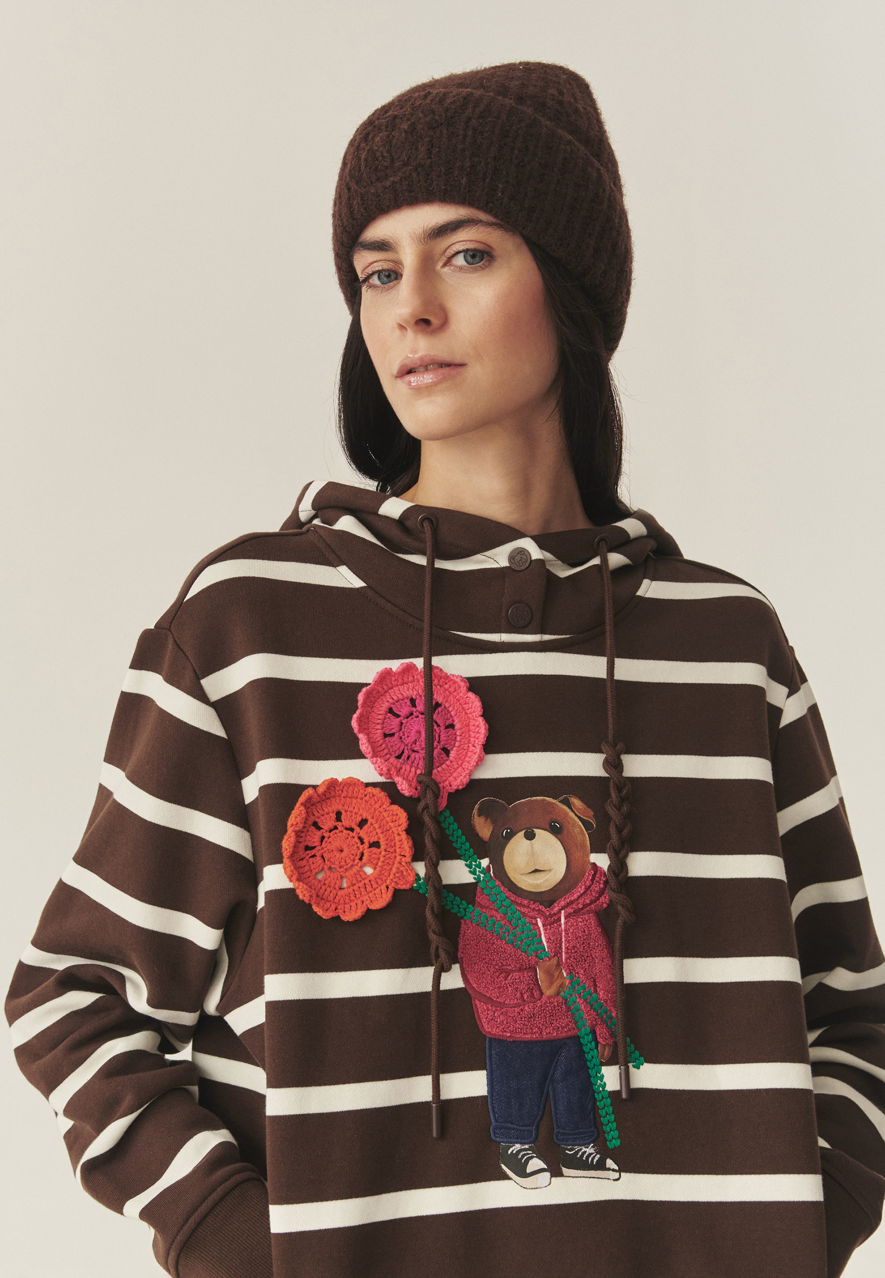 BAWEŁNIANA BLUZA W PASKI - MAORO 1 MULTIKOLOR 2