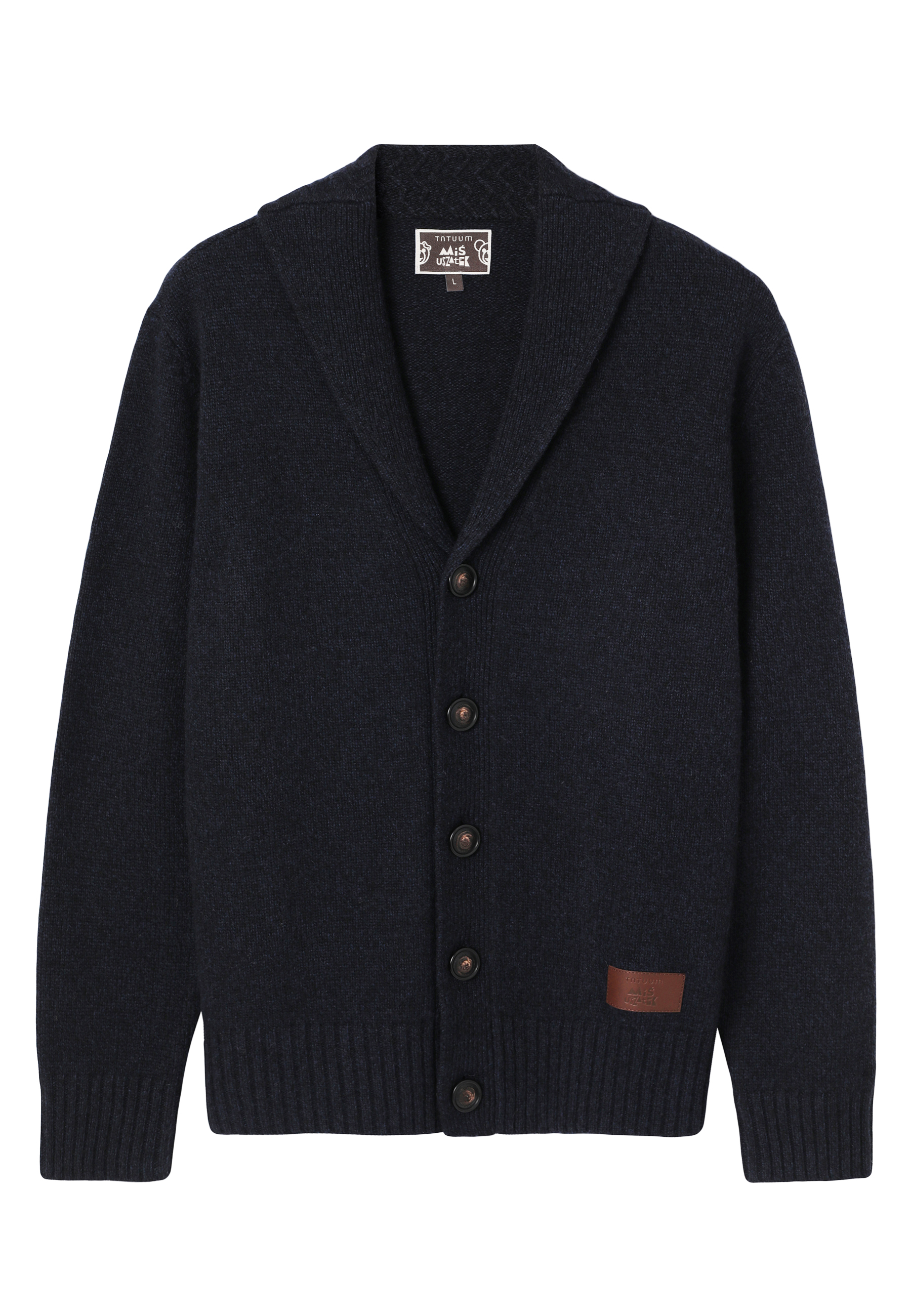 MĘSKI KARDIGAN Z WEŁNĄ - DARLOS GRANATOWY 2