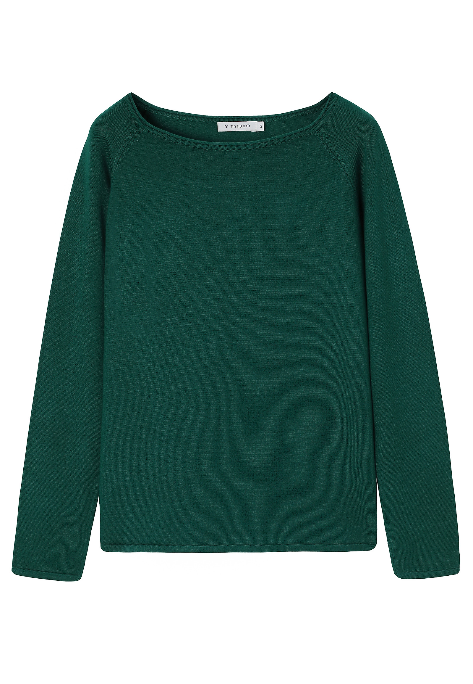 CLASSIC PULLOVER WITH A BOAT NECKLINE - BROOKE CLASSIC PULLOVER WITH A BOAT NECKLINE - BROOKE GREEN 113149