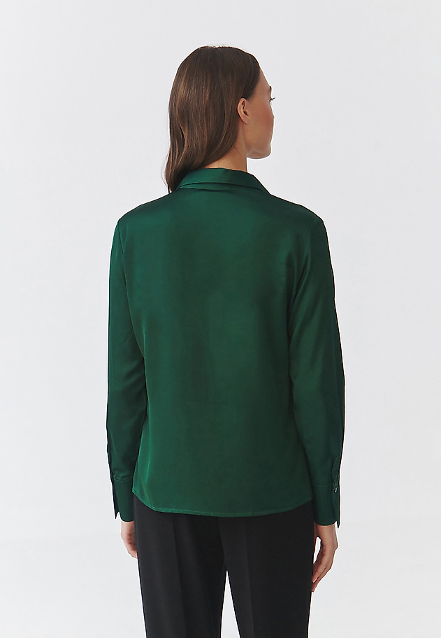 LADIES' SATIN SHIRT— NIKALI 5 LADIES' SATIN SHIRT— NIKALI 5 ZIELONY 3