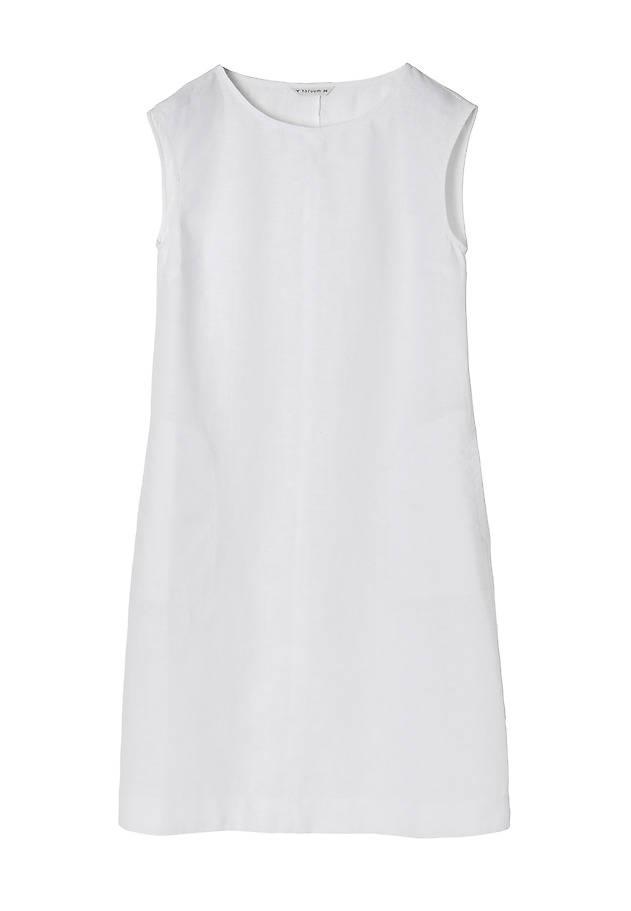 LADIES' LINEN DRESS WITH POCKETS SONATKO 1 LADIES' LINEN DRESS WITH POCKETS SONATKO 1 BIAŁY 5