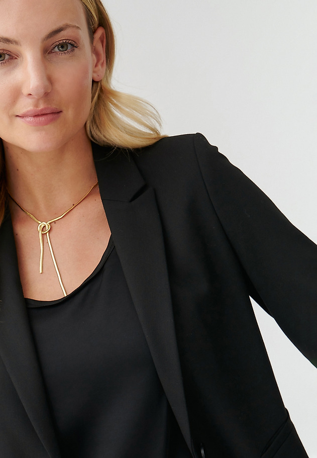 LONG FITTED LADIES’ BLAZER AREMA LONG FITTED LADIES’ BLAZER AREMA CZARNY 7