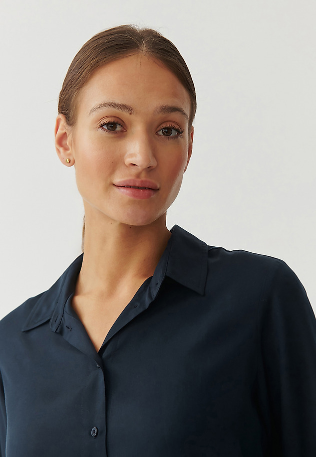 LADIES’ TUNIC-STYLE SHIRT - MALBA 1 LADIES’ TUNIC-STYLE SHIRT - MALBA 1 GRANATOWY 1