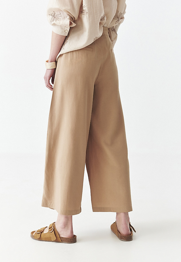 TROUSERS IN LYOCELL AND LINEN - MASKAN TROUSERS IN LYOCELL AND LINEN - MASKAN BEŻOWY 3