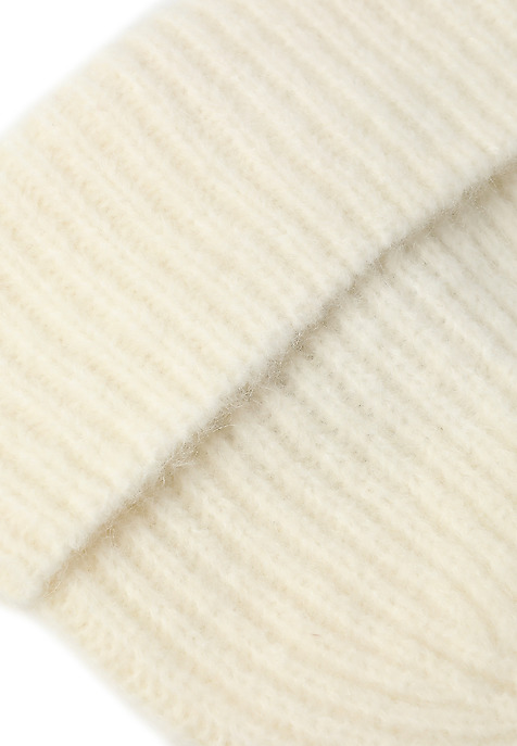 Căciulă crem din lână și mohair - OPILA ECRU 2