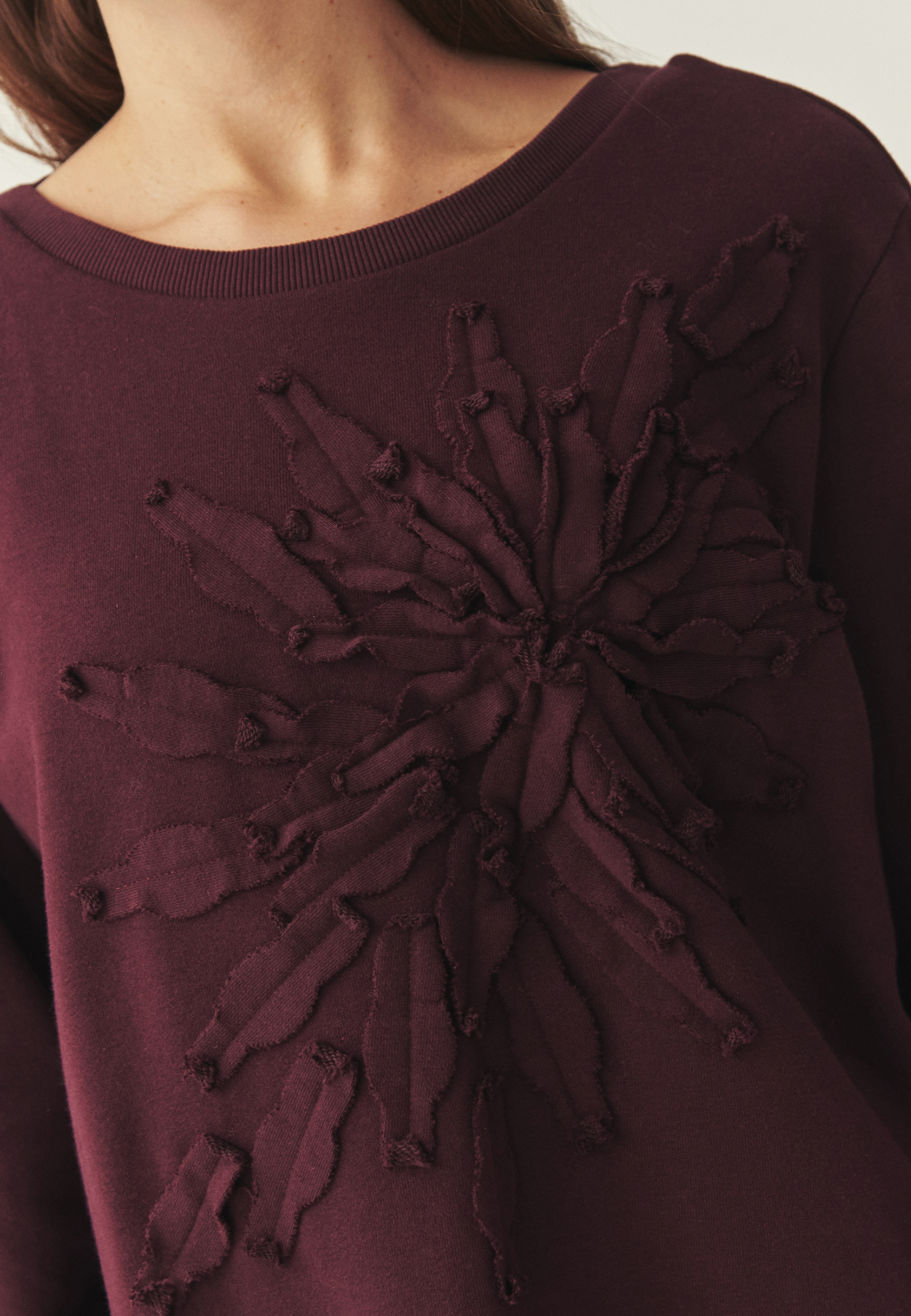 CASUALOWA WZORZYSTA BLUZA- ELTER CZERWONY 2