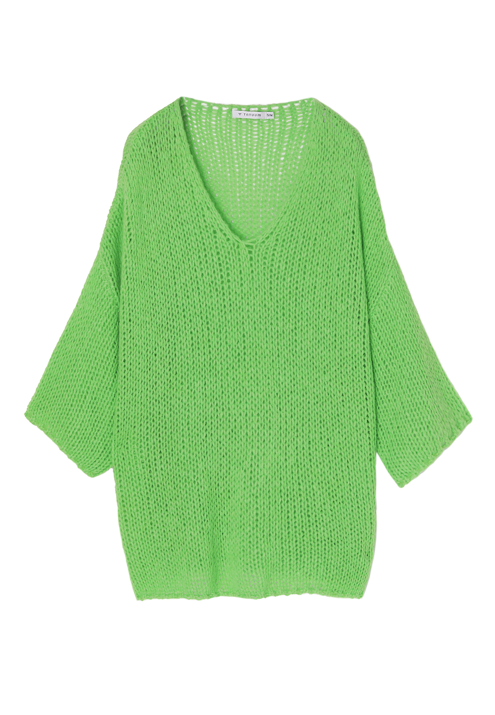 LÁGY SWEATER LÁTHATÓ SZÖVETTEL BAJANA LÁGY SWEATER LÁTHATÓ SZÖVETTEL BAJANA ZÖLD 86335