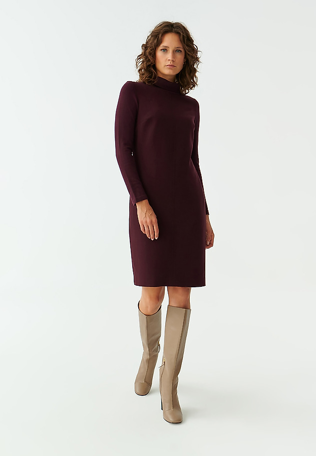 LADIES’ DRESS WITH A TURTLENECK SAGAMIA LADIES’ DRESS WITH A TURTLENECK SAGAMIA CZERWONY 1
