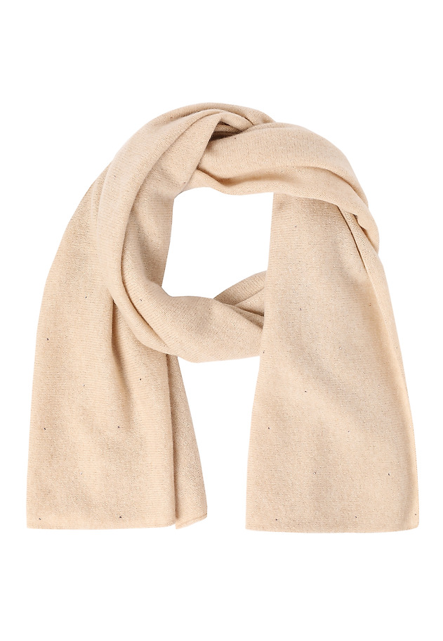 WOOL AND CASHMERE SCARF - BIDER 1 WOOL AND CASHMERE SCARF - BIDER 1 BEIGE 2