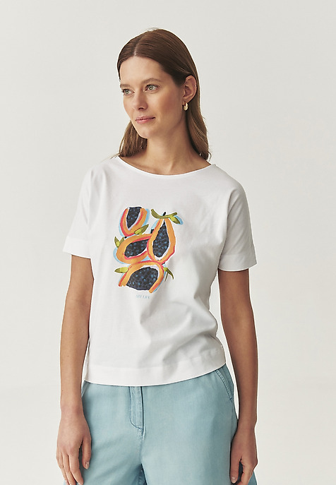 TRICOU DIN BUMBAC - LALI 2 ALB 2