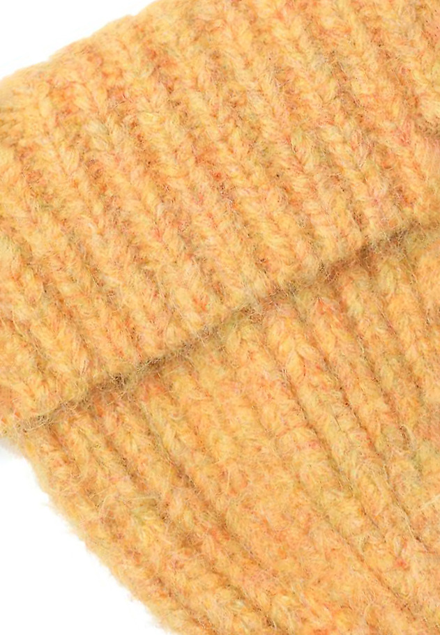 LADIES' KNITTED CAP WITH TURN-UP HEM — STORELA LADIES' KNITTED CAP WITH TURN-UP HEM — STORELA ŻÓŁTY 3