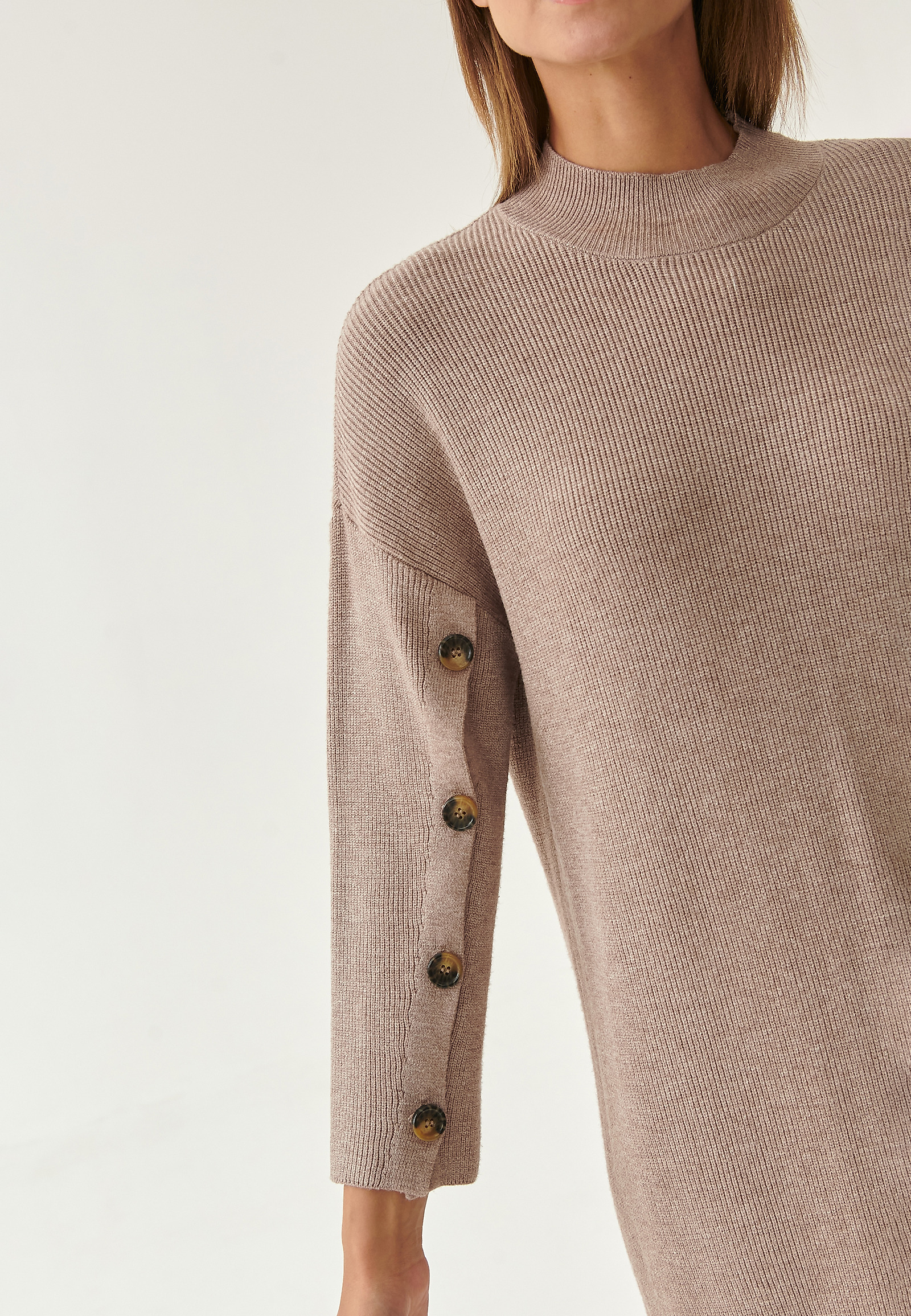 LADIES' SWEATER DRESS MIONI LADIES' SWEATER DRESS MIONI BEIGE 82496