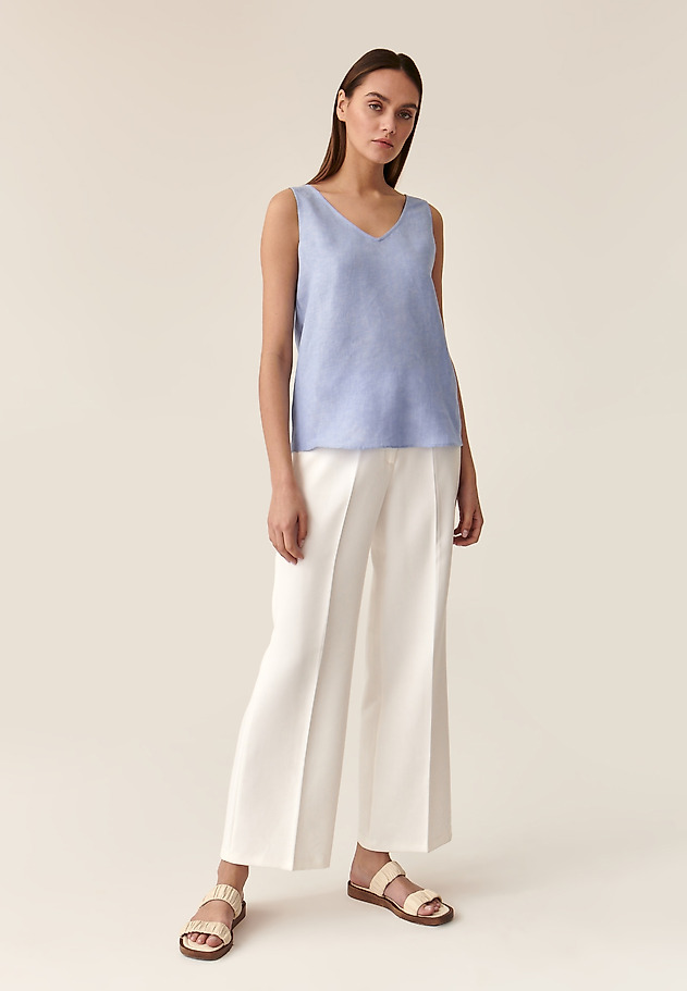 LADIES' SLEEVELESS BLOUSE AMAIA LADIES' SLEEVELESS BLOUSE AMAIA BLUE 2