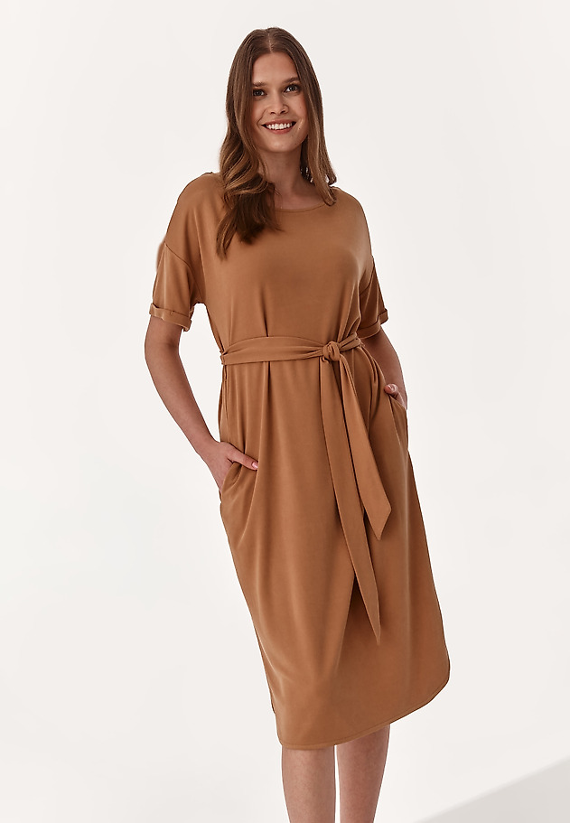 TIED DRESS CYTRIANA TIED DRESS CYTRIANA BEIGE 1