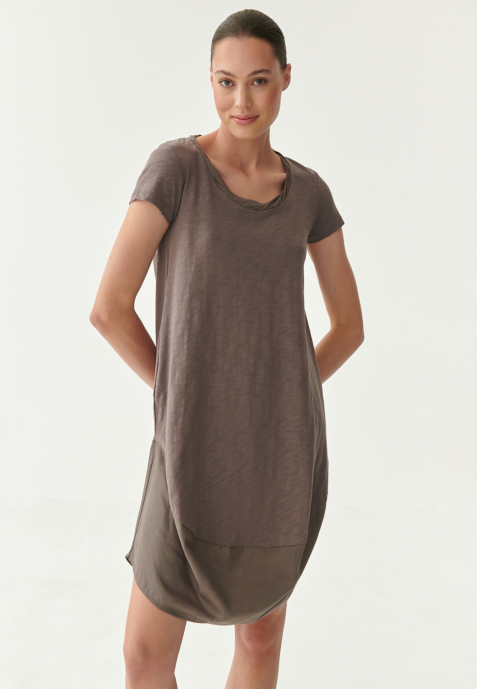 dámské úpletové šaty WOLIKA dámské úpletové šaty WOLIKA HNĚDÁ 78913