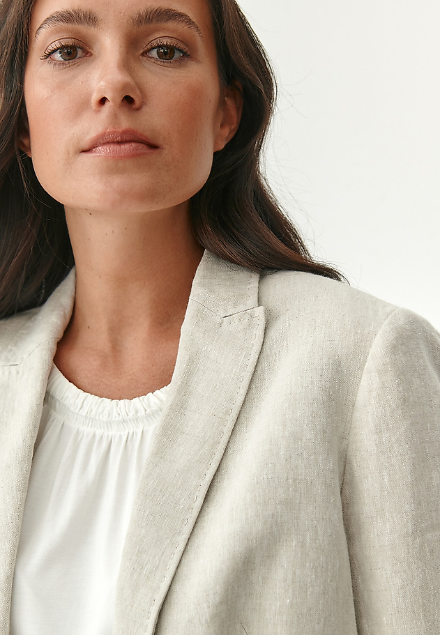 LINEN LADIES' JACKET KAREMALIA LINEN LADIES' JACKET KAREMALIA BEIGE 3