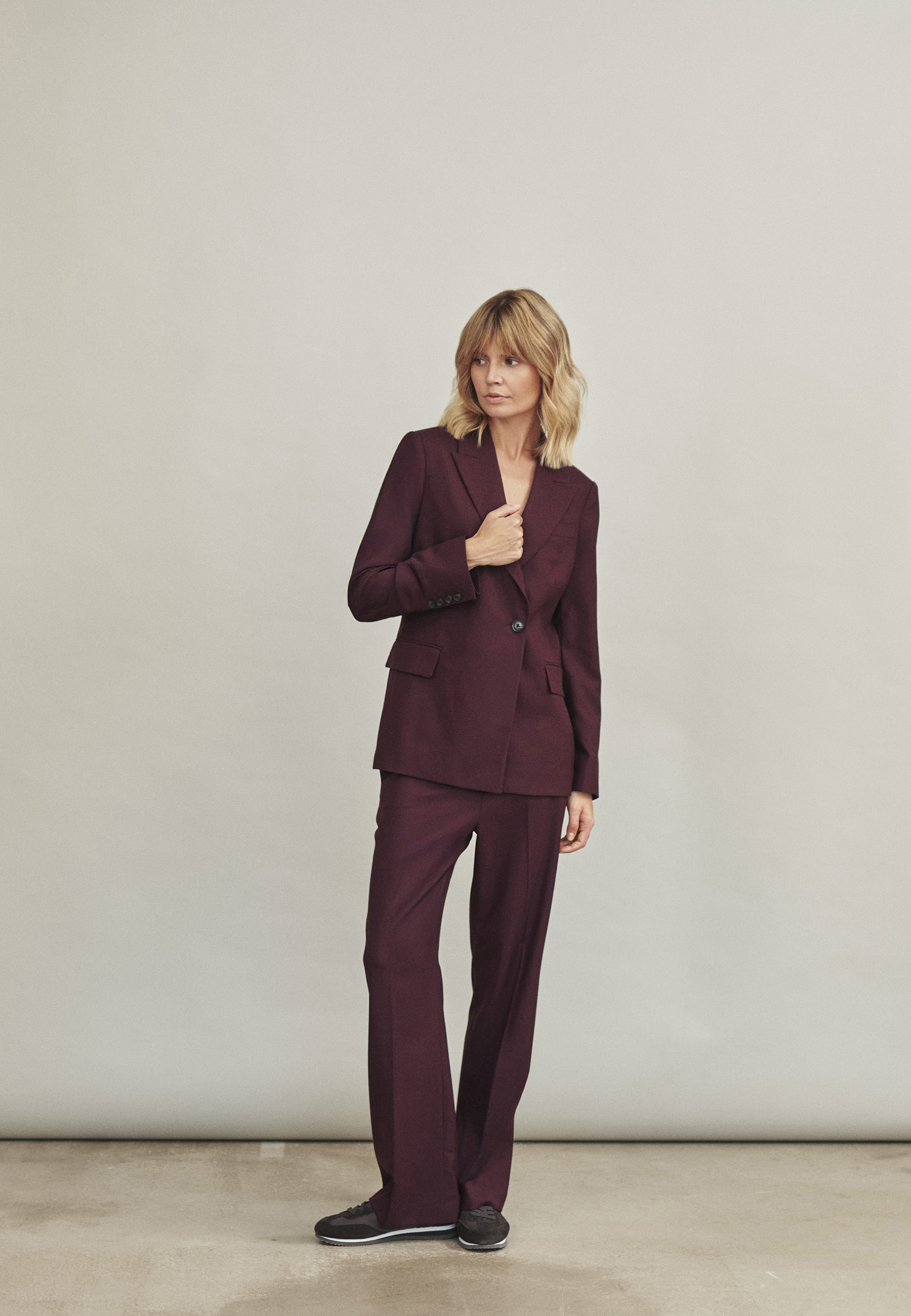 PANTALONI DIN LANA - WILLIAMSBURG ROȘU 2