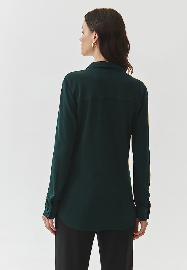 LADIES' KNITTED SHIRT WITH COLLAR — GANKO LADIES' KNITTED SHIRT WITH COLLAR — GANKO ZIELONY 4