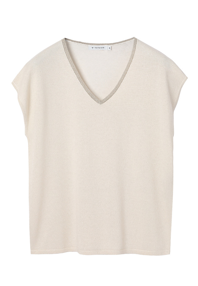 SHINY BLOUSE WITH VISCOSE - FIXI 1 SHINY BLOUSE WITH VISCOSE - FIXI 1 ECRU 6