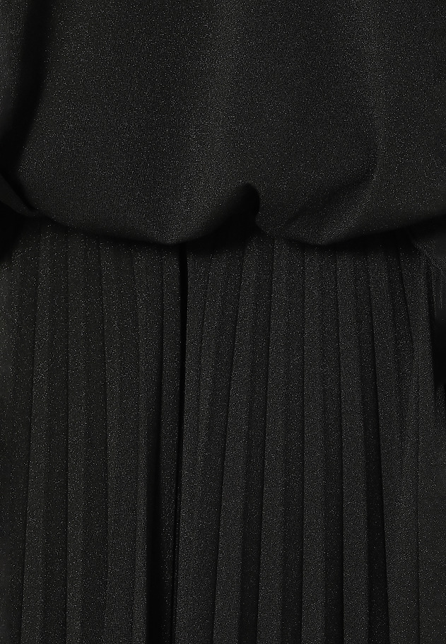 ROCHIE DIN TRICOT METALIZAT, CU PLIURI GAJA ROCHIE DIN TRICOT METALIZAT, CU PLIURI GAJA NEGRU 8