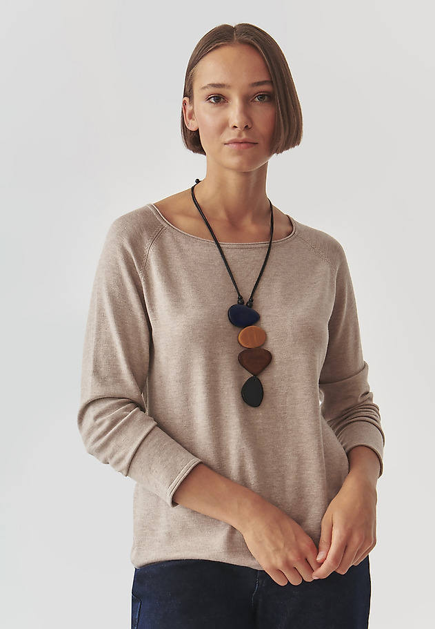 NECKLACE WITH RESIN AND WOOD PENDANTS — MONA NECKLACE WITH RESIN AND WOOD PENDANTS — MONA MULTICOLOR 1