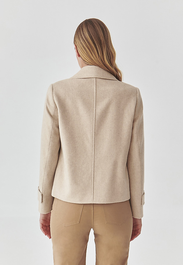 LADIES’ DOUBLE-BREASTED JACKET - MELFA LADIES’ DOUBLE-BREASTED JACKET - MELFA ECRU 4