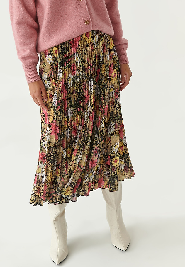 LADIES' PLEATED FLORAL SKIRT MERIDIANA 5 LADIES' PLEATED FLORAL SKIRT MERIDIANA 5 MULTIKOLOR 3
