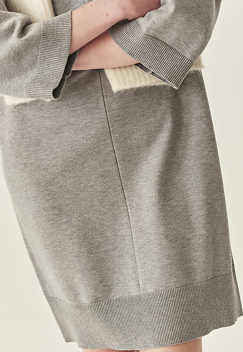LOOSE-FIT DRESS WITH VISCOSE - IBA GREY 2