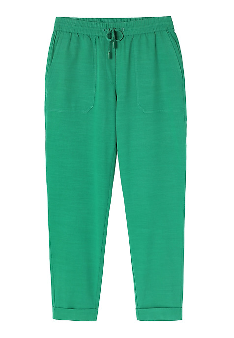 LADIES’ JOGGER TROUSERS WITH AN ELASTIC - SUDIKI 1 GREEN 2