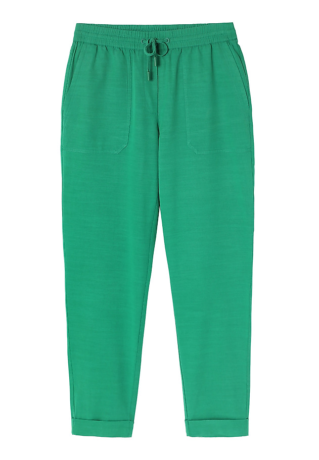 LADIES’ JOGGER TROUSERS WITH AN ELASTIC - SUDIKI 1 LADIES’ JOGGER TROUSERS WITH AN ELASTIC - SUDIKI 1 ZIELONY 5