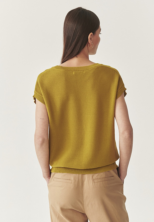 KLASIČNA BLUZA IZ UDOBNE PREJE - EZALJA KLASIČNA BLUZA IZ UDOBNE PREJE - EZALJA ZELENA 3