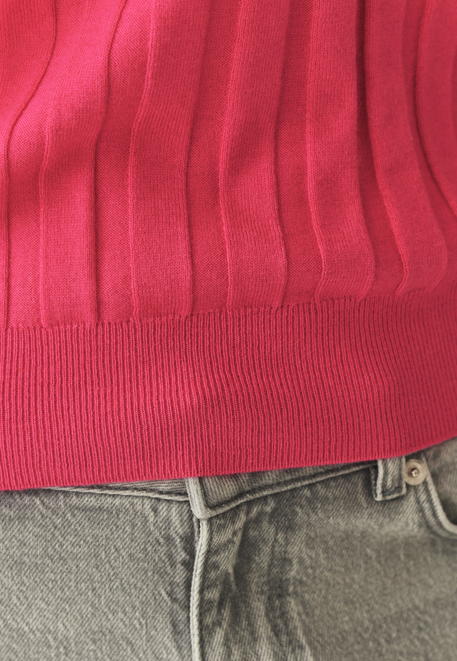 DZIANINOWA BLUZKA Z WEŁNĄ - AKUZ RÓŻOWY 2