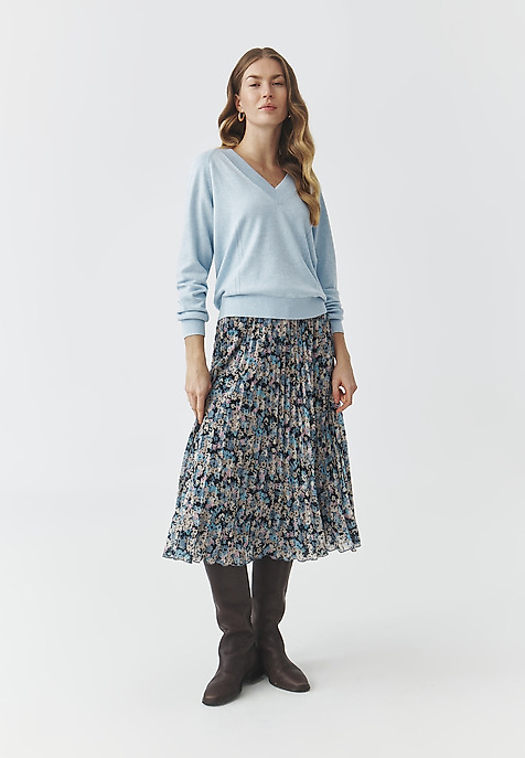 OVERSIZOWY SWETER — SABA NIEBIESKI 2