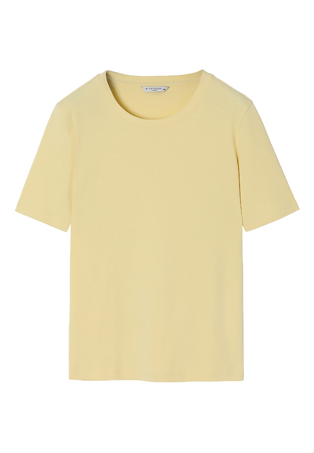 BAWEŁNIANY T-SHIRT DAMSKI — KIRI 1 BAWEŁNIANY T-SHIRT DAMSKI — KIRI 1 ŻÓŁTY 7