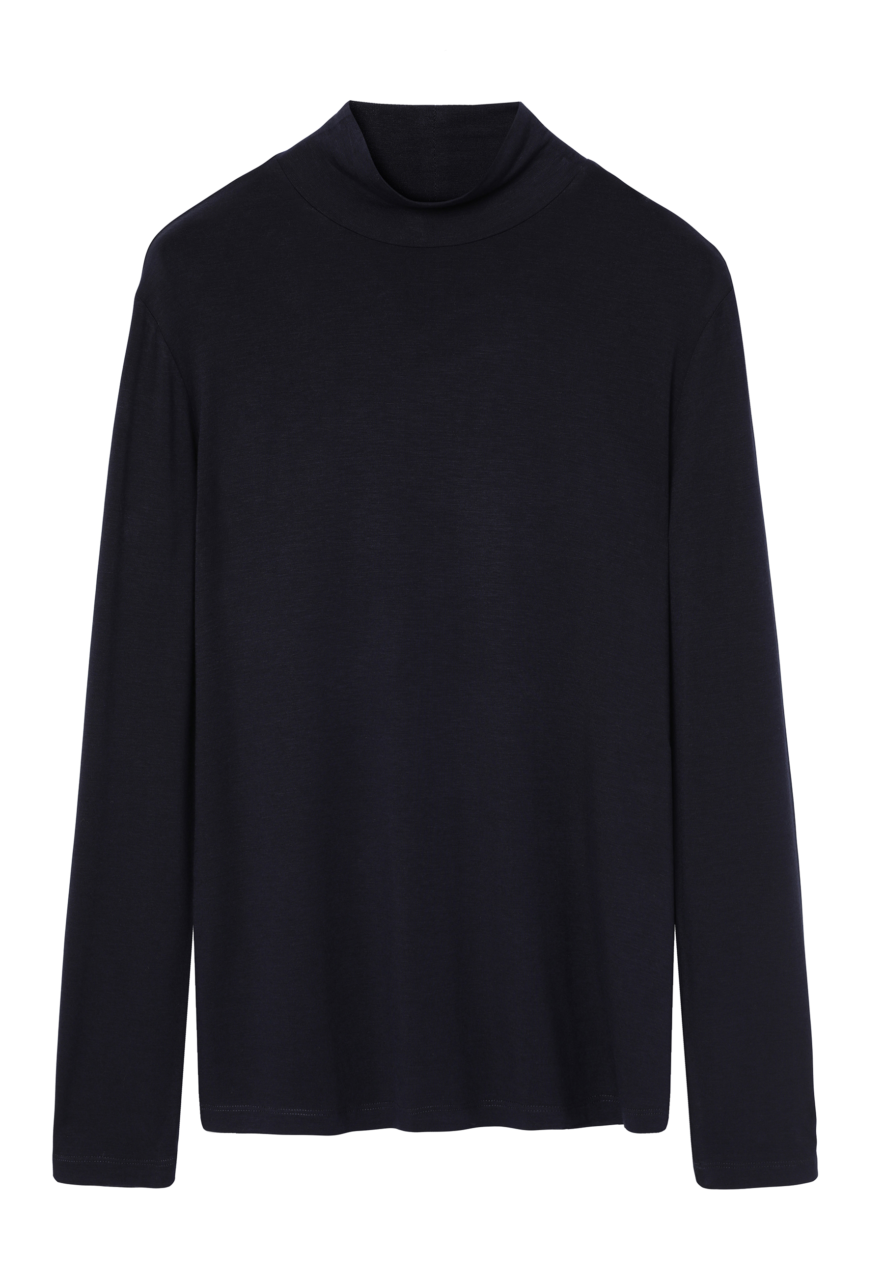 LIGHTWEIGHT TURTLENECK WITH CASHMERE AND LENZING™ ECOVERO™ VISCOSE - GREENWICH NAVY BLUE 2