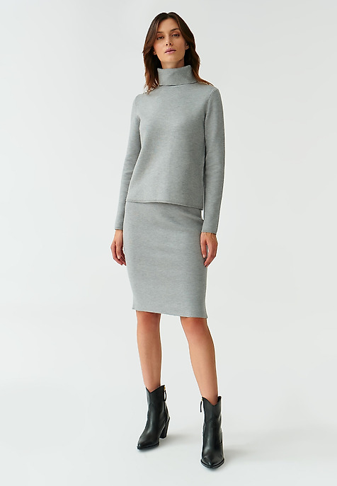 UNIVERSAL LADIES’ SWEATER WITH A TURTLENECK PIMPO 1 GREY 2